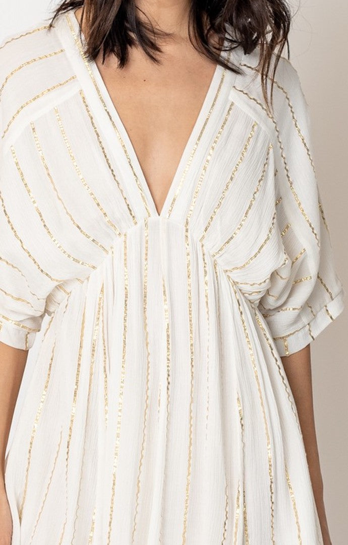 Ulani Ivory Kimono Sleeve Dress