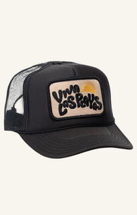 Local Beach Viva Las Playas Black Trucker Hat