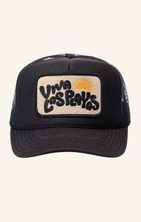 Local Beach Viva Las Playas Black Trucker Hat