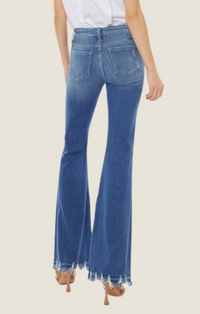 Hollis Medium Denim Flare Jeans 
KC2543M-MED