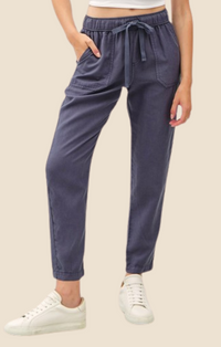 Be Cool Slate Blue Tencel Jogger Pants