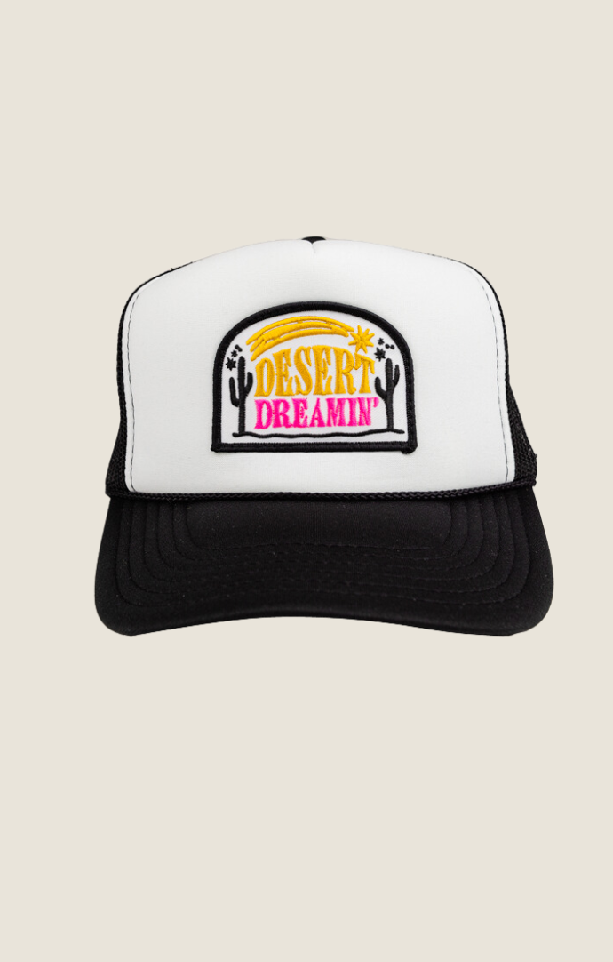 Local Beach Black/White "Desert Dreamin" Mesh Back Trucker Hat