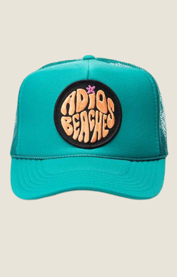 "Adios Beaches" Jade Trucker Hat