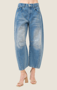 Aaron & Amber Slouchy Barrel Jeans