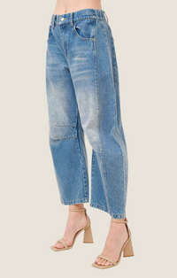 Aaron & Amber Slouchy Barrel Jeans