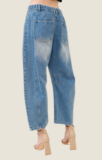 Aaron & Amber Slouchy Barrel Jeans