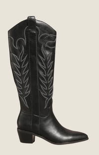 Mi iM black "Inlay" western boots 
INLAY-BLK