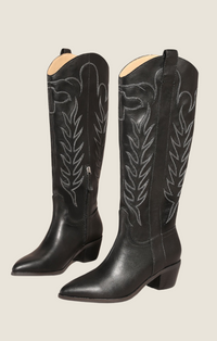 Mi iM black "Inlay" western boots 
INLAY-BLK