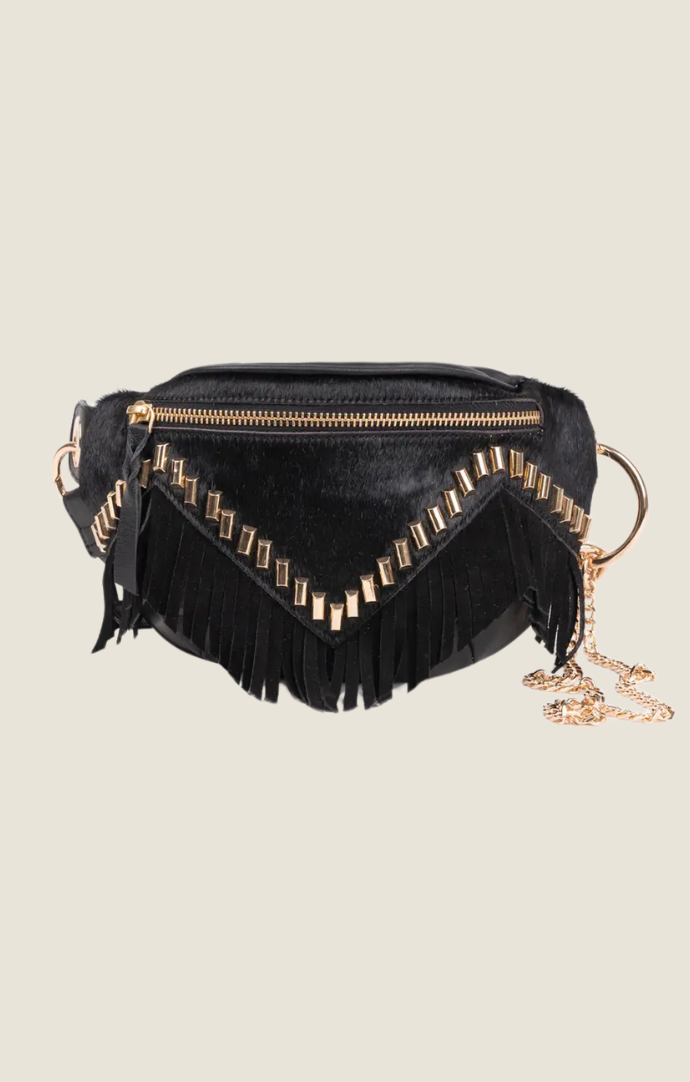 PC black "Karoo" shoulder bag 
F015B