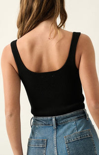 Promesa Black Sleeveless Bodysuit