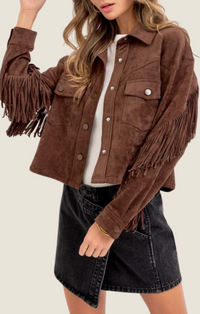 SLJ brown suede western jacket
SW1589