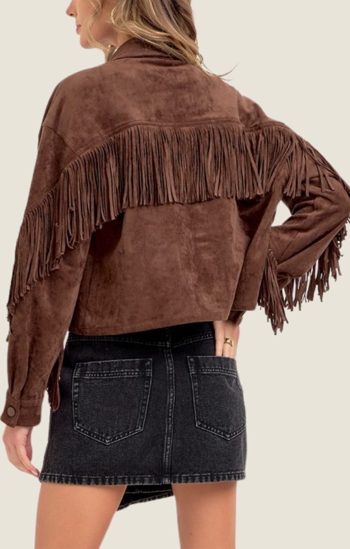 SLJ brown suede western jacket
SW1589