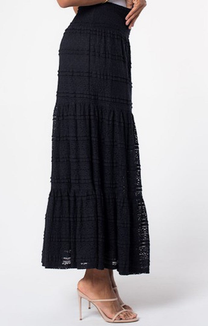 Liana Black Lace Maxi Skirt | Studio 12.20 – Studio 12·20