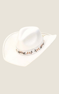 FA flower pattern strap cowboy hat
MMT8712