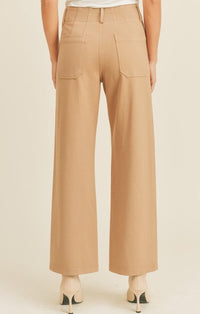 Miou Muse Mocha Ponte Crop Pants MMP1745