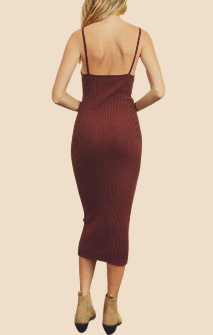 Dress Forum Redwood Sleeveless Bodycon Midi Dress