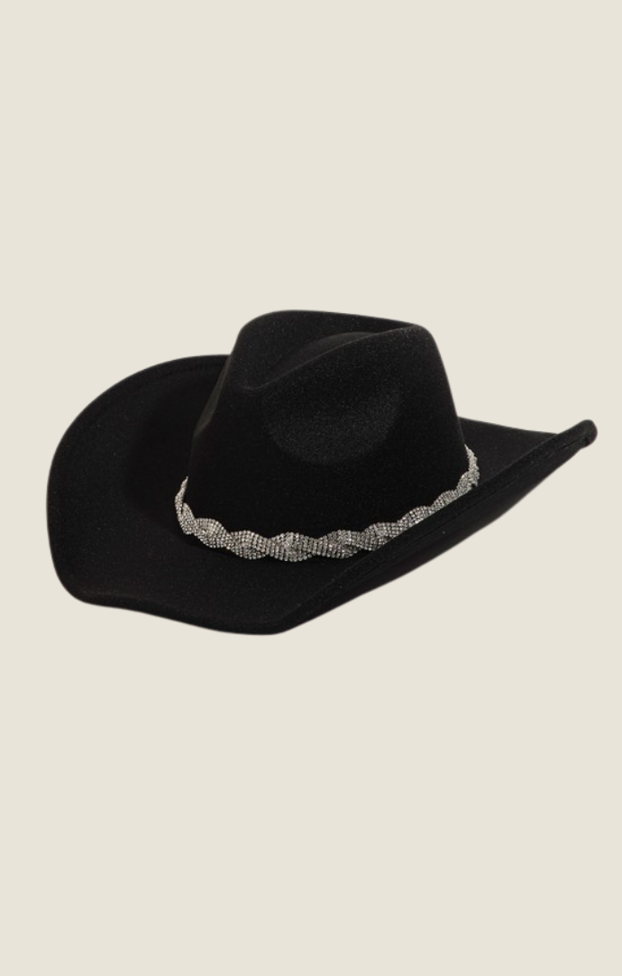 FA rhinestone chain strap cowboy hat 
MMT8764