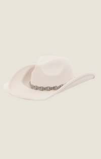 FA rhinestone chain strap cowboy hat 
MMT8764