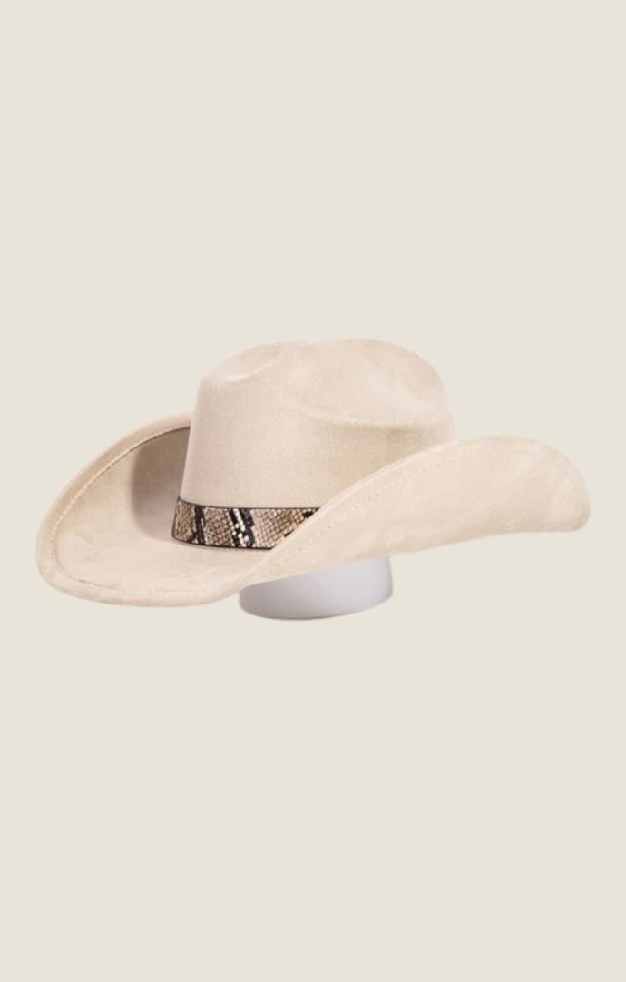 FA snake print band cowboy hat 