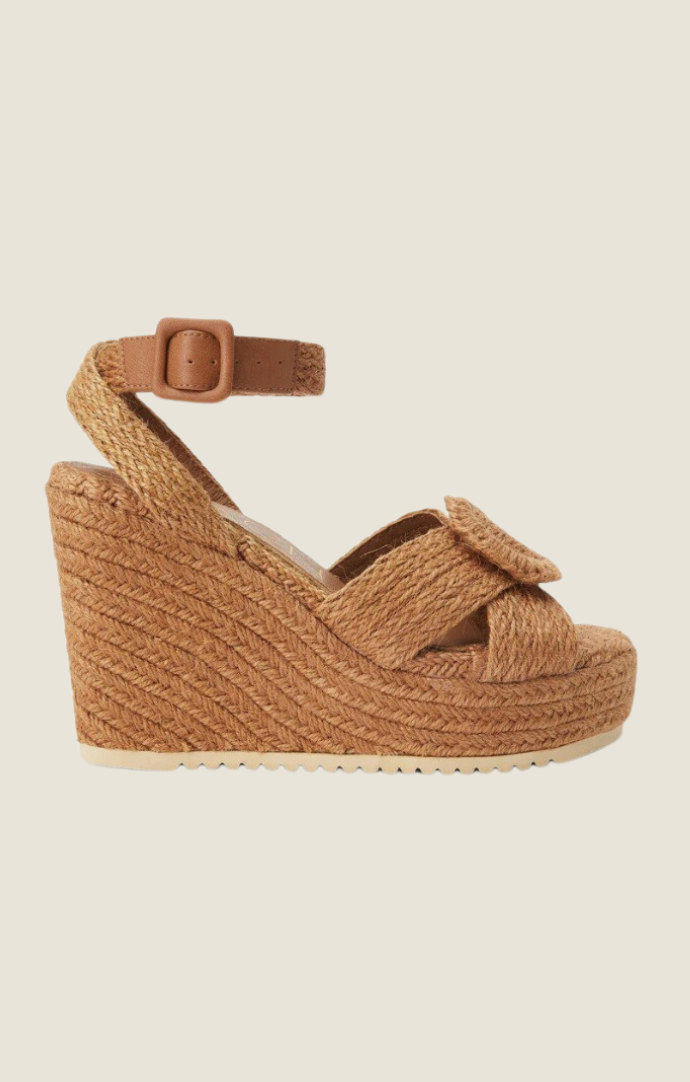 Matisse beach Kai Terracotta Woven Wedge Sandal 