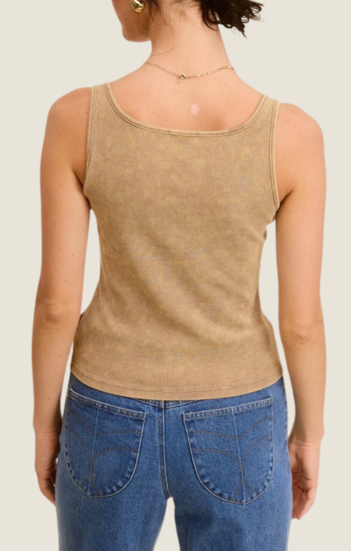 Mimosa merlot western buckle ribbed tank