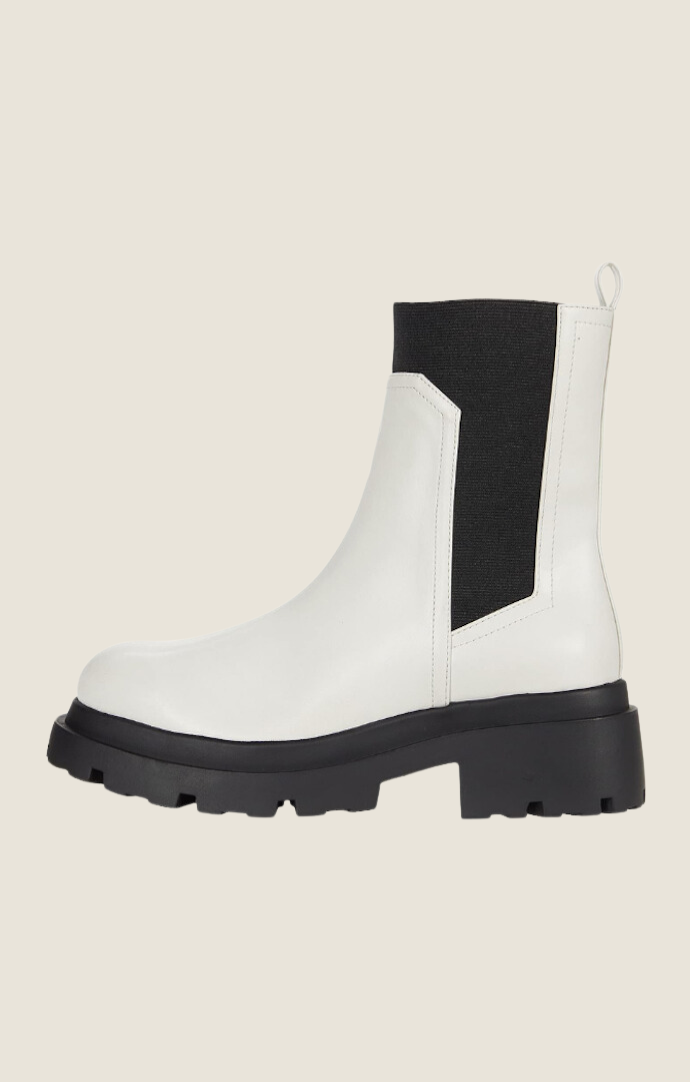 Dolce Vita Brody Boot In Off White and Black