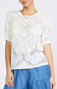 Current Air White Crochet Top 2230869